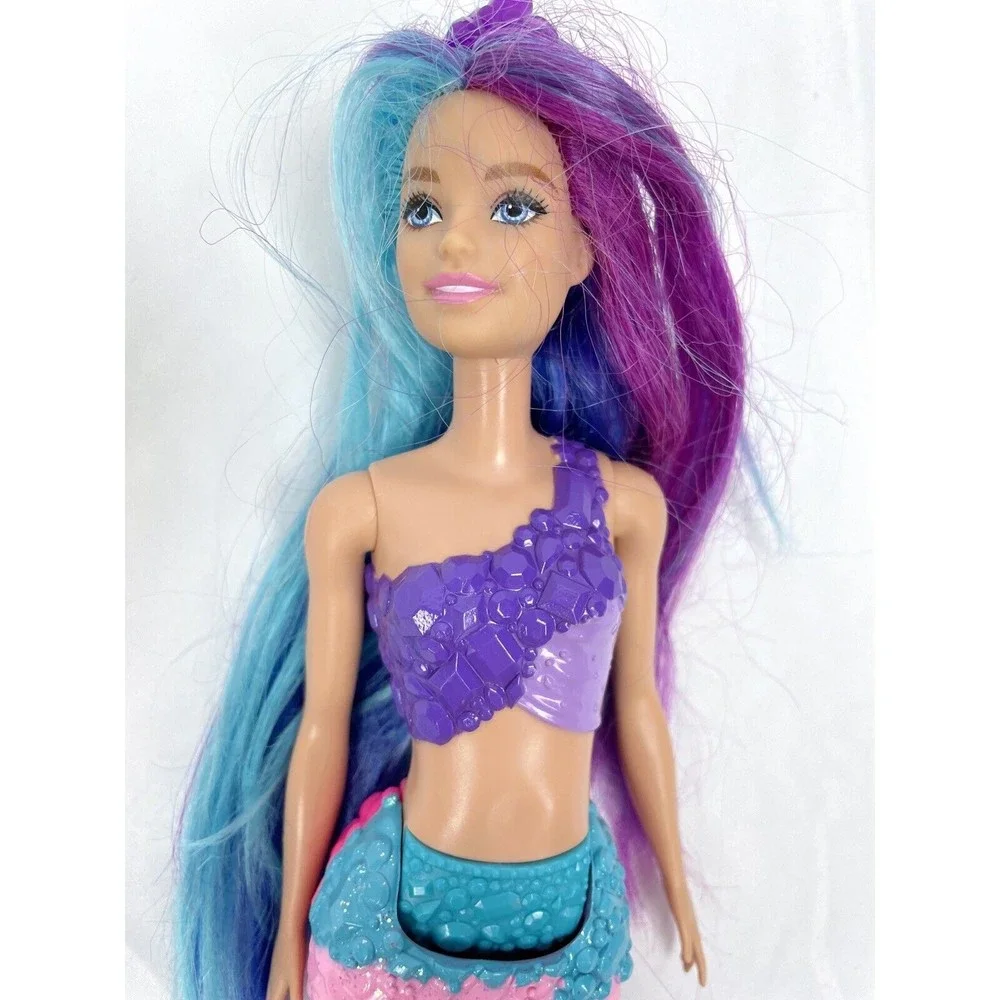 Barbie Dreamtopia Mermaid Purple‎ Blue Hair Pink Tail Doll